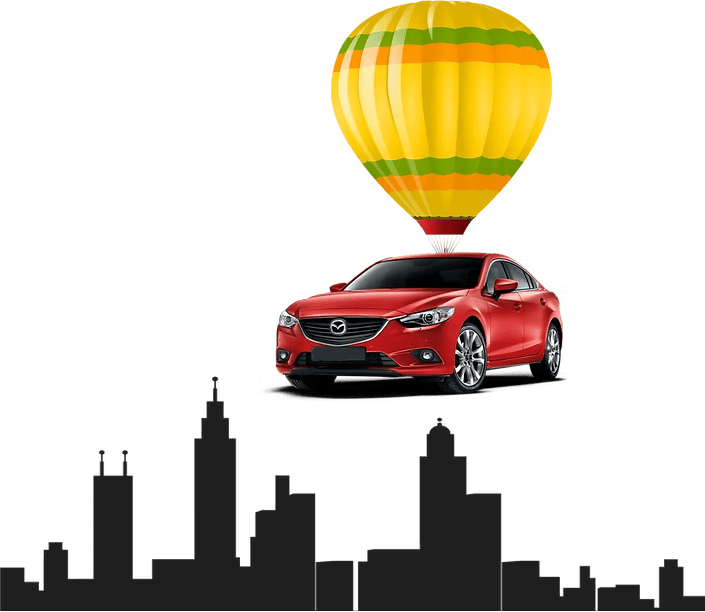 Balloon car city