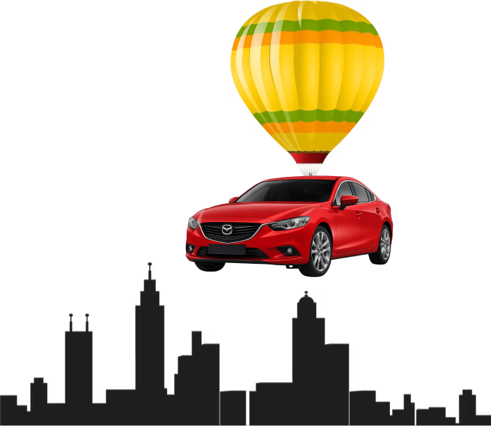 Balloon car city